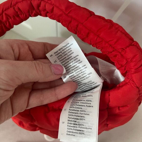 Cos Red Quilted Mini Handbag - Picture 5 of 5